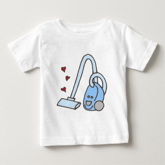 T-shirt Pour Bébé Nettoyeur de vide avec coeur (Devant)