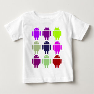 T-shirt Pour Bébé Neuf insecte Droids (couleurs pourpres multiples