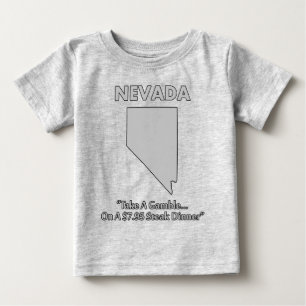 T-shirt Pour Bébé Nevada - Prenez un pari... sur un dîner de steak à