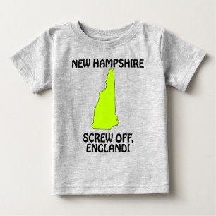 T-shirt Pour Bébé New Hampshire - Allez vous en, Angleterre !