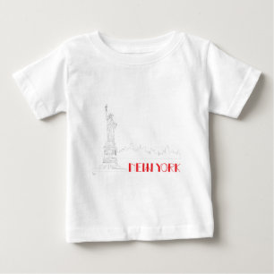 T-shirt Pour Bébé New-York, Cool de la Statue de la Liberté