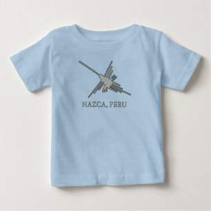 T-shirt Pour Bébé Newsprint de Nazca Hummingbird