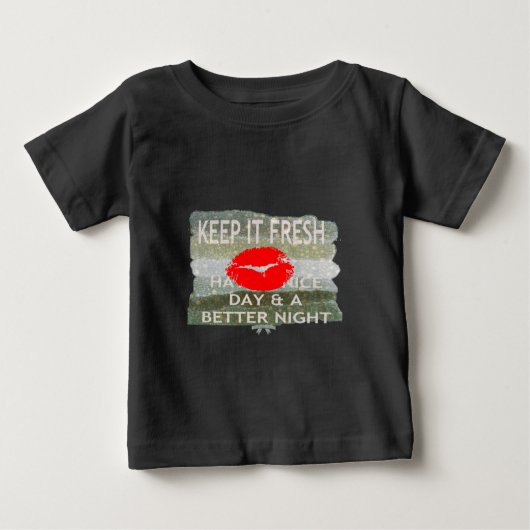 T-shirt Pour Bébé Nice et parfait enregistrer la date (Devant)