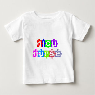 T-SHIRT POUR BÉBÉ NICU NURSE PUZZLE PIECE