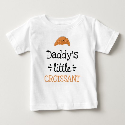 T-shirt Pour Bébé [N'importe quel texte] Petit Croissant (Devant)