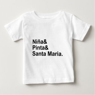 T-shirt Pour Bébé Nina Pinta Santa Maria Navire de Christophe Colo