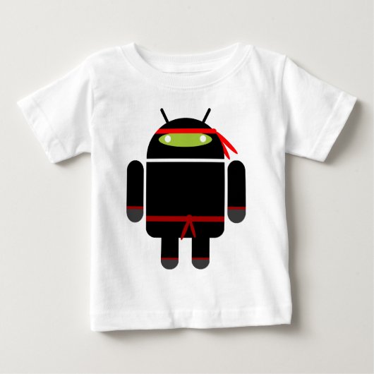 T-shirt Pour Bébé Ninja androïde (Devant)