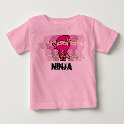 T-shirt Pour Bébé Ninja Girl (Devant)