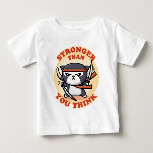 T-shirt Pour Bébé Ninja | Plus forte que vous ne pensez (Devant)