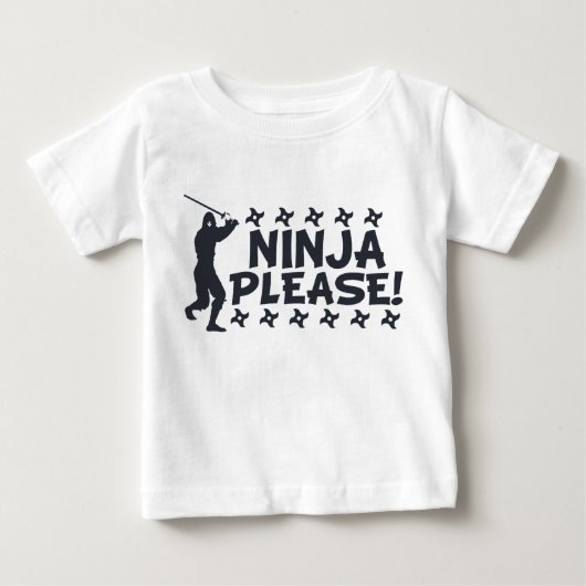 T-shirt Pour Bébé Ninja svp (Devant)