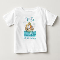Noah's ark Anniversaire Nom chemise