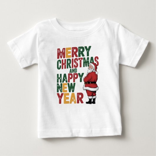 T-shirt Pour Bébé Noël (Devant)