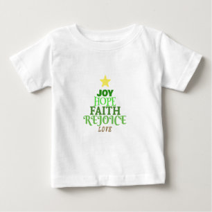 T-shirt Pour Bébé Noël Arbre de Noël