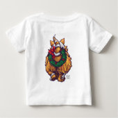 T-shirt Pour Bébé Noël au gingembre (Dos)