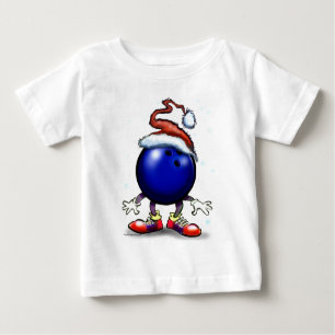 T-shirt Pour Bébé Noël de bowling