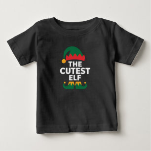 T-shirt Pour Bébé Noël de famille assorti au plus mignon des elfes