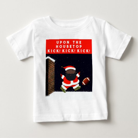 T-shirt Pour Bébé Noël du football (Devant)