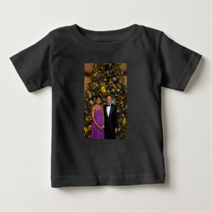 T-shirt Pour Bébé Noël du président Barack Obama et de Michelle