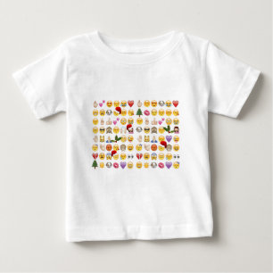 T-shirt Pour Bébé noël emojis