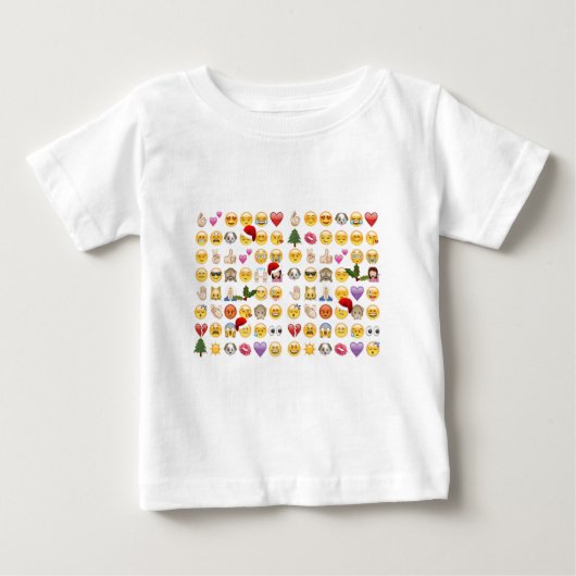 T-shirt Pour Bébé noël emojis (Devant)