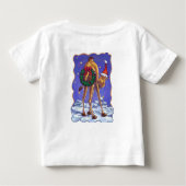T-shirt pour bébé Noël en chameau (Dos)