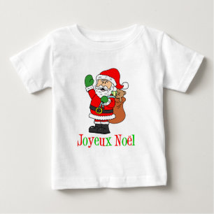 T-shirt Pour Bébé Noël français Père Noël Joyeux Noel