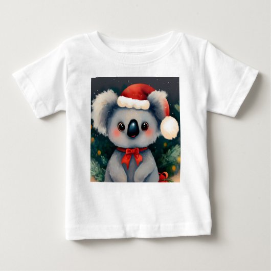 T-shirt Pour Bébé Noël Koala 1 (Devant)