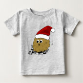 T-shirt Pour Bébé Noël Little Poop (Devant)