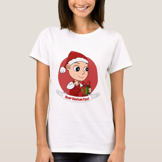 T-Shirt pour bébé Noël mignon (Devant)