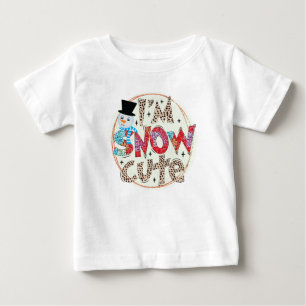 T-shirt Pour Bébé Noël mou de neige