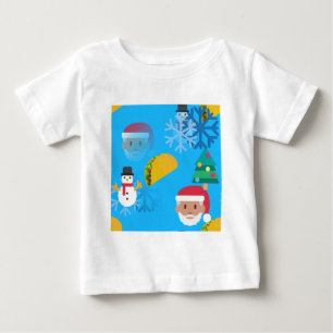 T-shirt Pour Bébé noël taco emoji