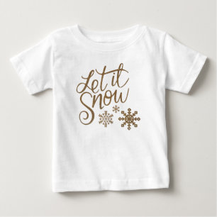 T-shirt Pour Bébé Noël vacances hiver neige