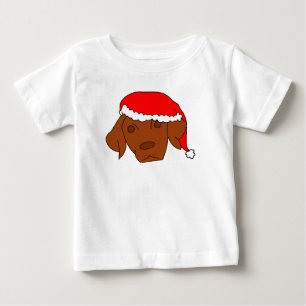 T-shirt Pour Bébé Noël Vizsla