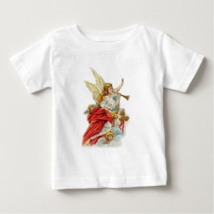 T-shirt Pour Bébé Noël voeux anges