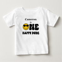Noir Blanc Jaune Un Joyeux Mec 1er anniversaire