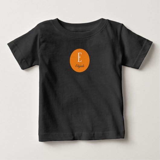 T-shirt Pour Bébé Nom customisé du monogramme Twilight (Devant)
