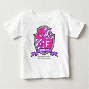 T-shirt Pour Bébé Nom de Finley signifiant lettre de princesse unico