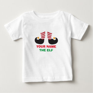 T-shirt Pour Bébé Nom de l'elfe de Noël