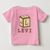 T-shirt Pour Bébé Nom de Levi sur American Apparel (Dos)