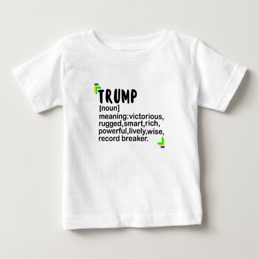 T-shirt Pour Bébé nom de trump (Devant)