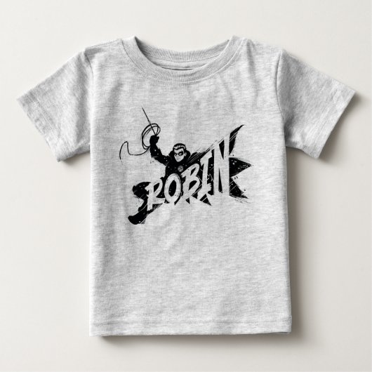 T-shirt Pour Bébé Nom du pinceau encre de Robin (Devant)