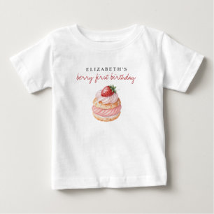 T-shirt Pour Bébé Nom personnalisé Berry Premier Anniversaire