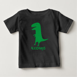 T-shirt Pour Bébé Nom personnalisé Dinosaur Funny