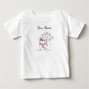 T-shirt Pour Bébé Nom personnalisé du petit hamster mand mignon