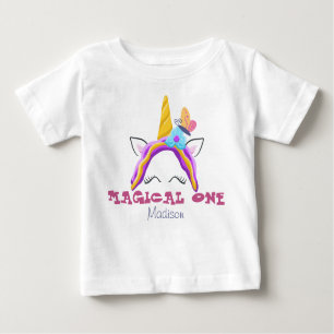 T-shirt Pour Bébé nom personnalisé magique d'un bébé premier anniver