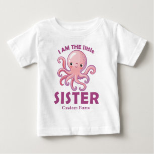 T-shirt Pour Bébé Nom personnalisé Petite Soeur