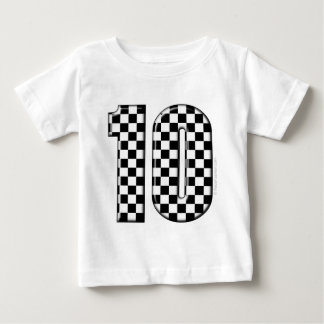 T-shirt Pour Bébé nombre checkered de l'emballage 10 automatique