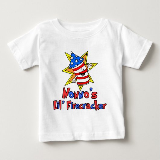 T-shirt Pour Bébé Nonno's Little Firecracker (Devant)