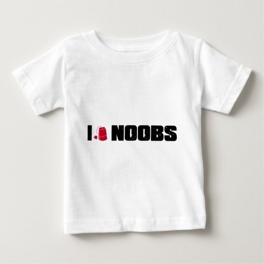 T-shirt Pour Bébé noobs i (de sac à thé) (Devant)