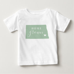 T-shirt Pour Bébé North Dakota Etat des couleurs modifiables